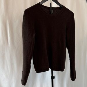 Theory Brown Cashmere Crewneck Sweater size M
